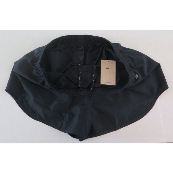 Nike DD4048 010 Women's Sz XL Black Dri-Fit Brief-Lined Running Shorts - Picture 4 of 6